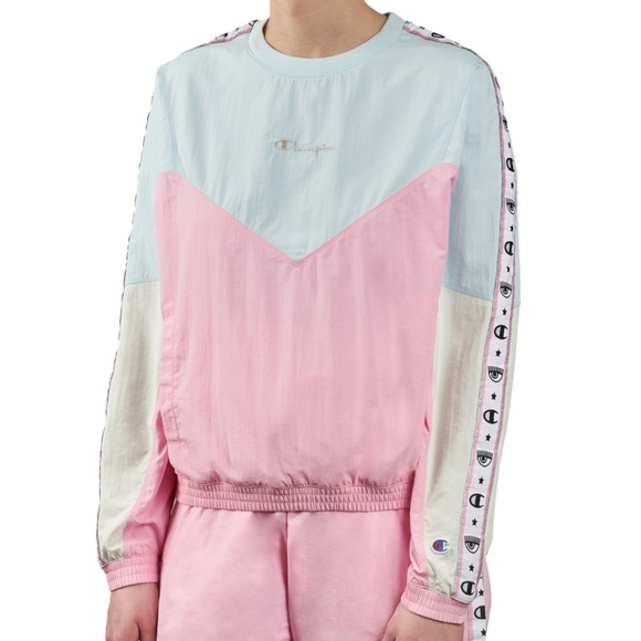 Chiara Ferragni x Champion Pink and Blue Pullover in M - Picture 2 of 7
